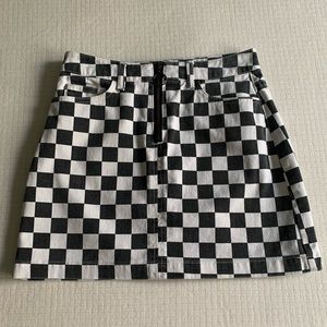 BDG checkerboard miniskirt
